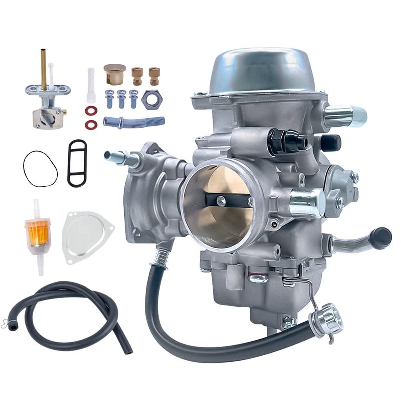 Aniro Moto YFM600 Carburetor Carb Kit for Yamaha Grizzly 600 660 YFM600 YFM660 with Fuel Switch Valve Petcock ATV Carb - Image 1